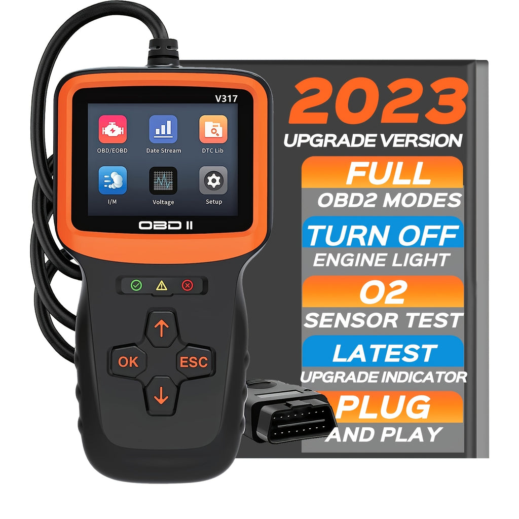 OBD2 Scanner Diagnostic Tool, Code Reader Check Engine Scan Tester Tools, 2.8'' Color Screen Car Scanner With Reset &amp; I/M Readiness &amp; More, Since 1996