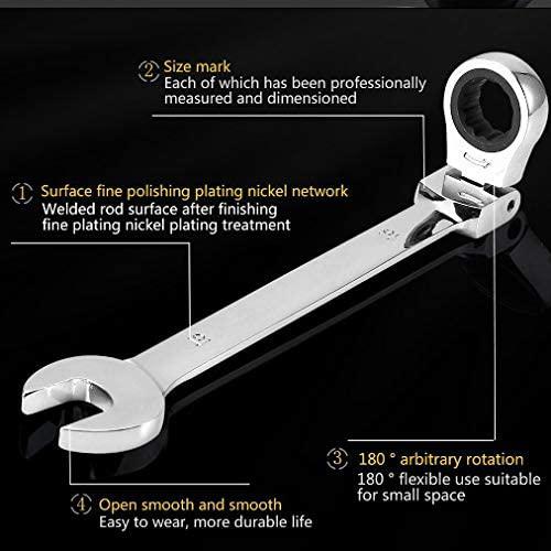 LLRYN Adjustable Pipe Wrenches Universal Wrench Set Hand Tools Wrench Spanner Sets Key Set Ratchet Wrench Spanner Sets