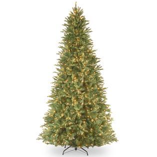 Ergode 12 ft. Tiffany Fir Slim Tree with Clear Lights