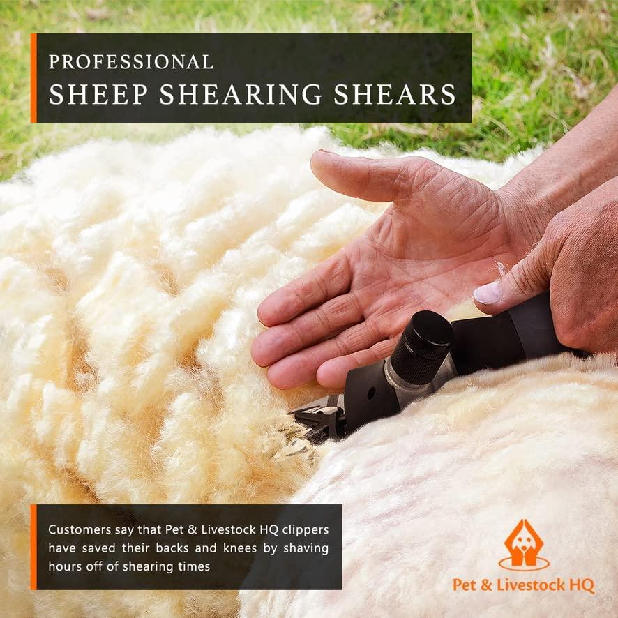 Sheep Shears Electric Clippers - 380W Professional Farm Livestock Shearing Machine - Grooming Kit Animal Hair Cutting