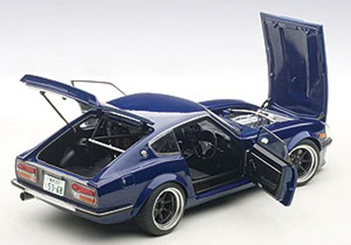Nissan Wangan Midnight Devil Z Blue 1/18 Diecast Model Car by Autoart