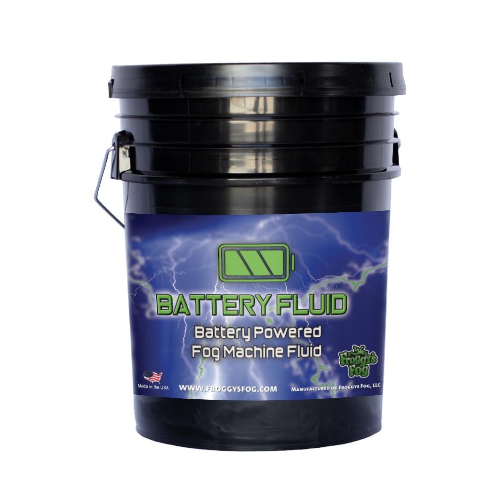 5 Gallon Pail - Battery Fog Fluid - High Concentration Formula - Hazebase, Look Solutions, Smoke Factory & Antari Battery Powered Fog Machines