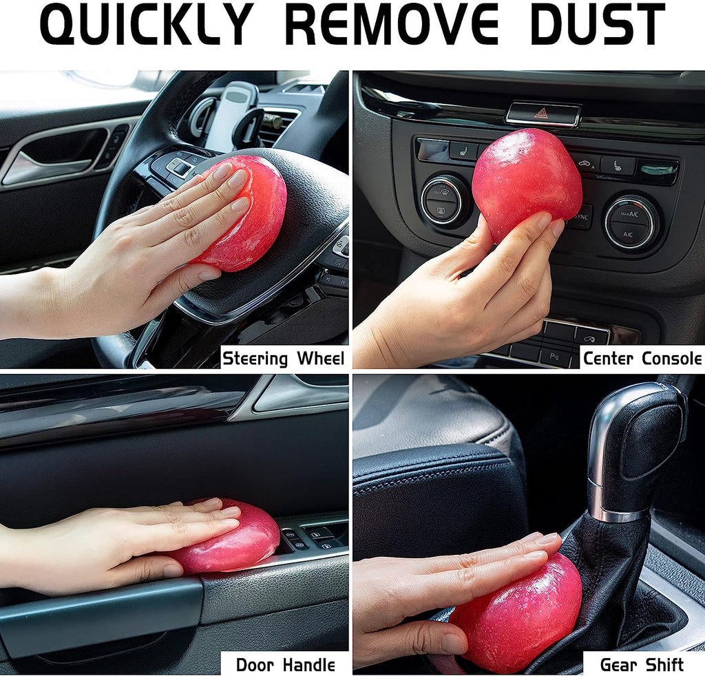 TICARVE Car Cleaning Gel Detailing Putty Car Putty Auto Detailing Tools Car Interior Cleaner Cleaning Slime Car Assecories Keyboard Cleaner Rose/NT WT: 5.6 oz (160 gr)
