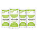 Schmidt's Aluminum Free Natural Deodorant For Women and Men, Bergamot &amp; Lime with 24 Hour Odor Protection, Certified Cruelty Free, Vegan Deodorant, 2.65oz 4-pk