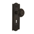 Meadows Plate with Keyhole 2-3/8 in. Backset Oil-Rubbed Bronze Privacy Bed/Bath Meadows Door Knob