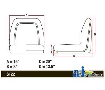 Universal Tractor seat vld