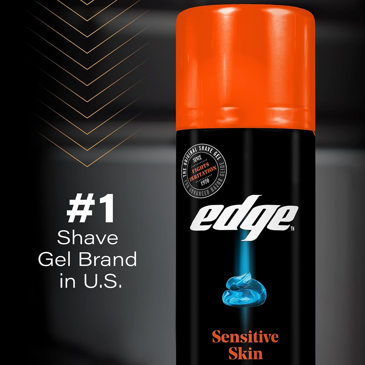 Edge Men's Sensitive Skin Formula Shave Gel with Soothing Aloe, 2.75 Ounce