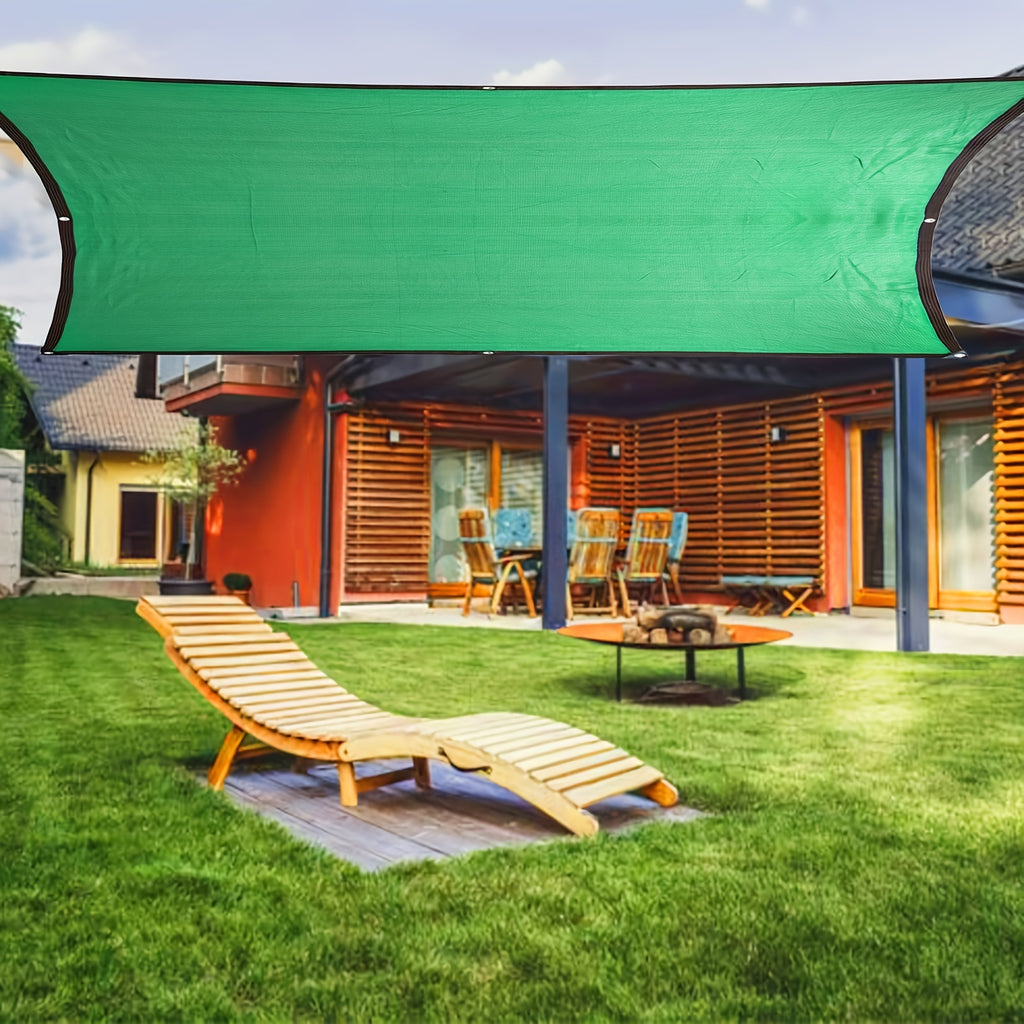 Keep Cool And Protected With This Green Sun Shade Cloth - Perfect For Balconies, Courtyards, And RV Camping