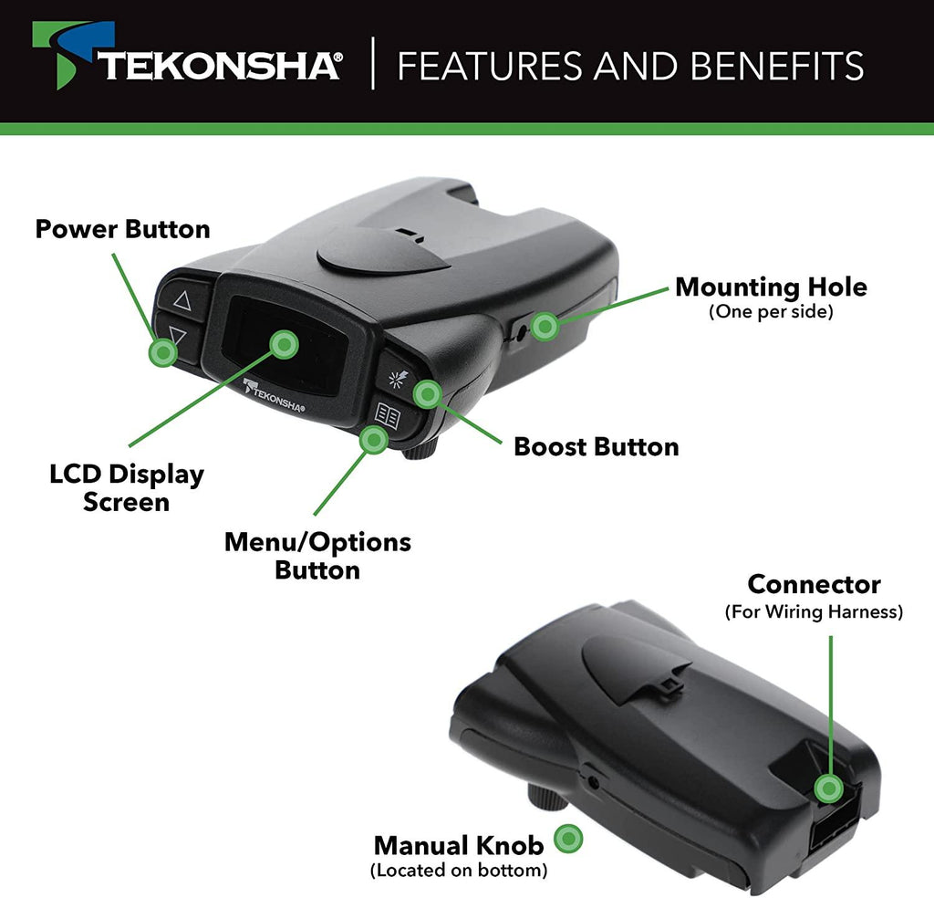 Tekonsha 90195 P3 Electronic Brake Control , silver, Single