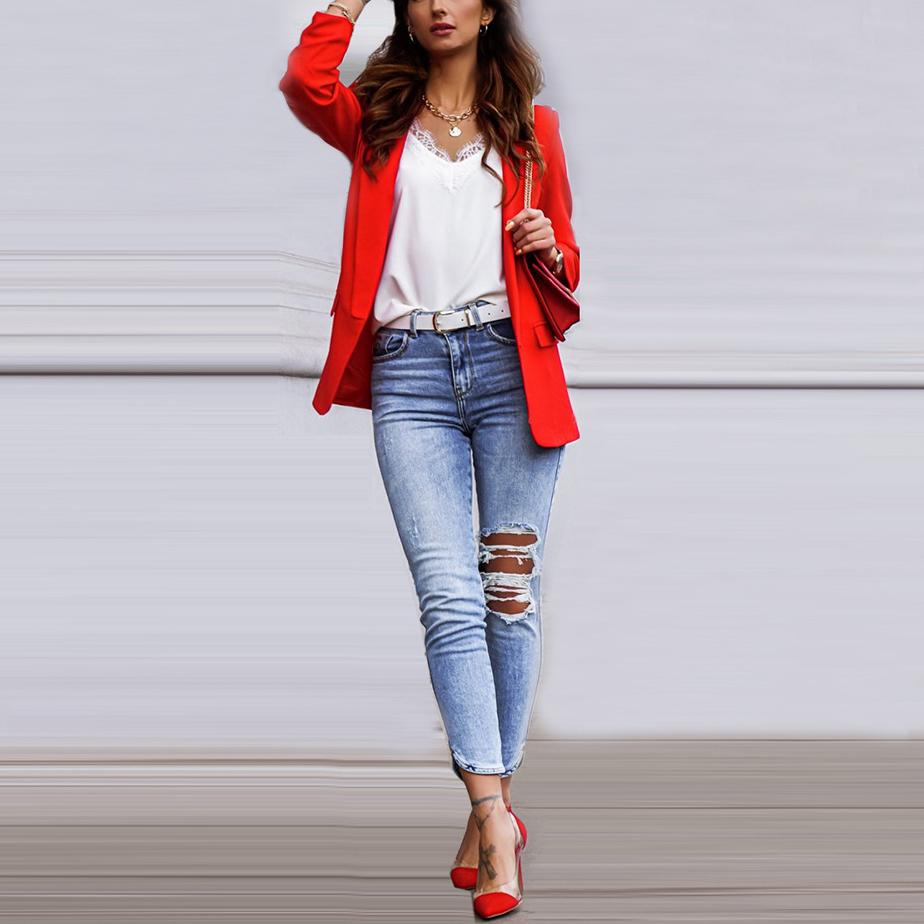 Fashion Temperament OL Long Sleeve Suit