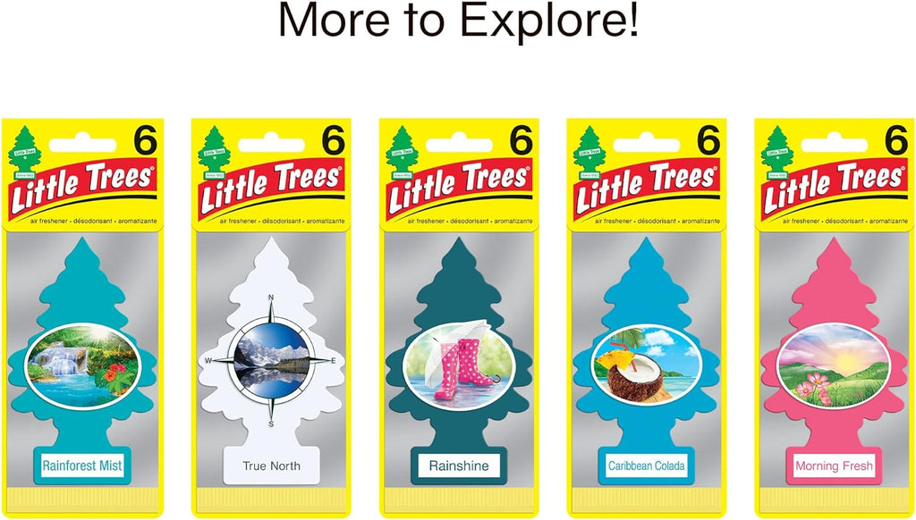 LITTLE TREES Air Fresheners Car Air Freshener. Hanging Tree Provides Long Lasting Scent for Auto or Home. Bayside Breeze, 24 Air Fresheners