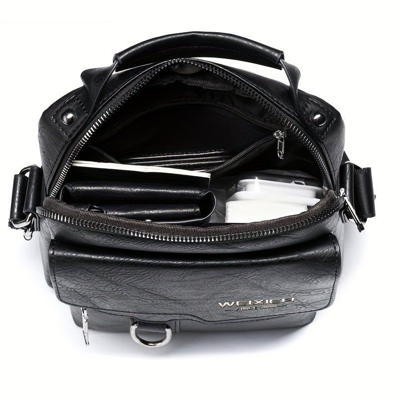 Crossbody Bag Women's Shoulder Bag  Leather Vertical Hand Business Women's Casual Leather Bag Satchel Bag For Women