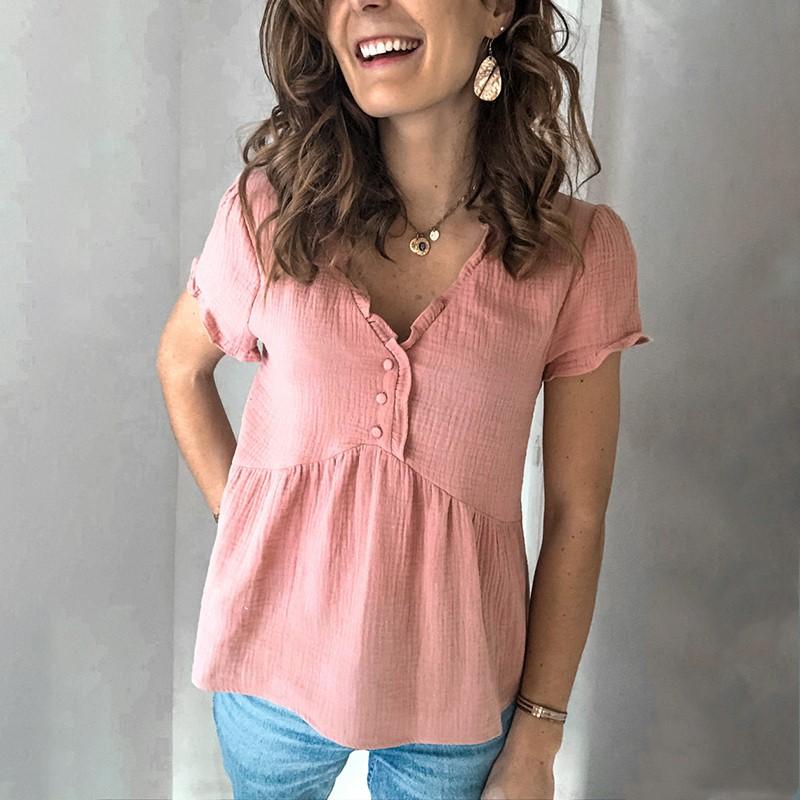 Women's Fashion Wild Short Sleeve T-Shirt RY85