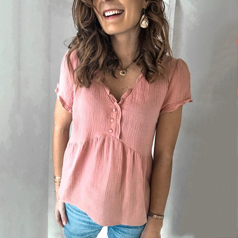 Women's Fashion Wild Short Sleeve T-Shirt RY85