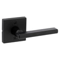 Halifax Square Matte Black Half-Dummy Door Lever