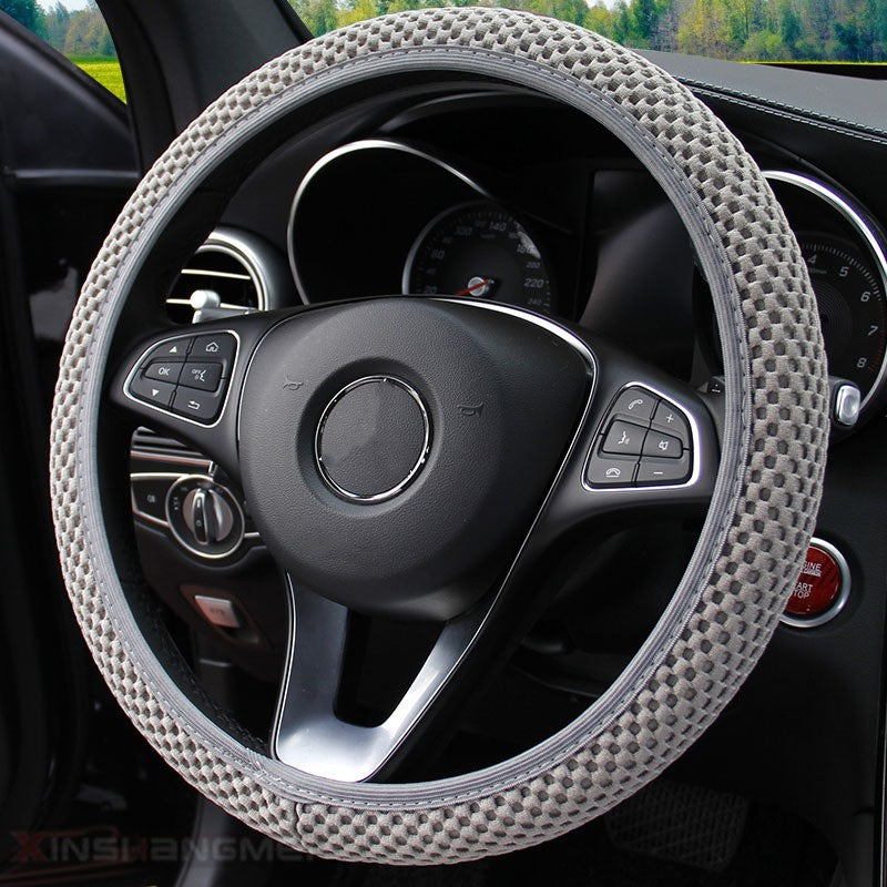 Upgrade Your Ride With A Carbon Fiber Sports Steering Wheel Cover!