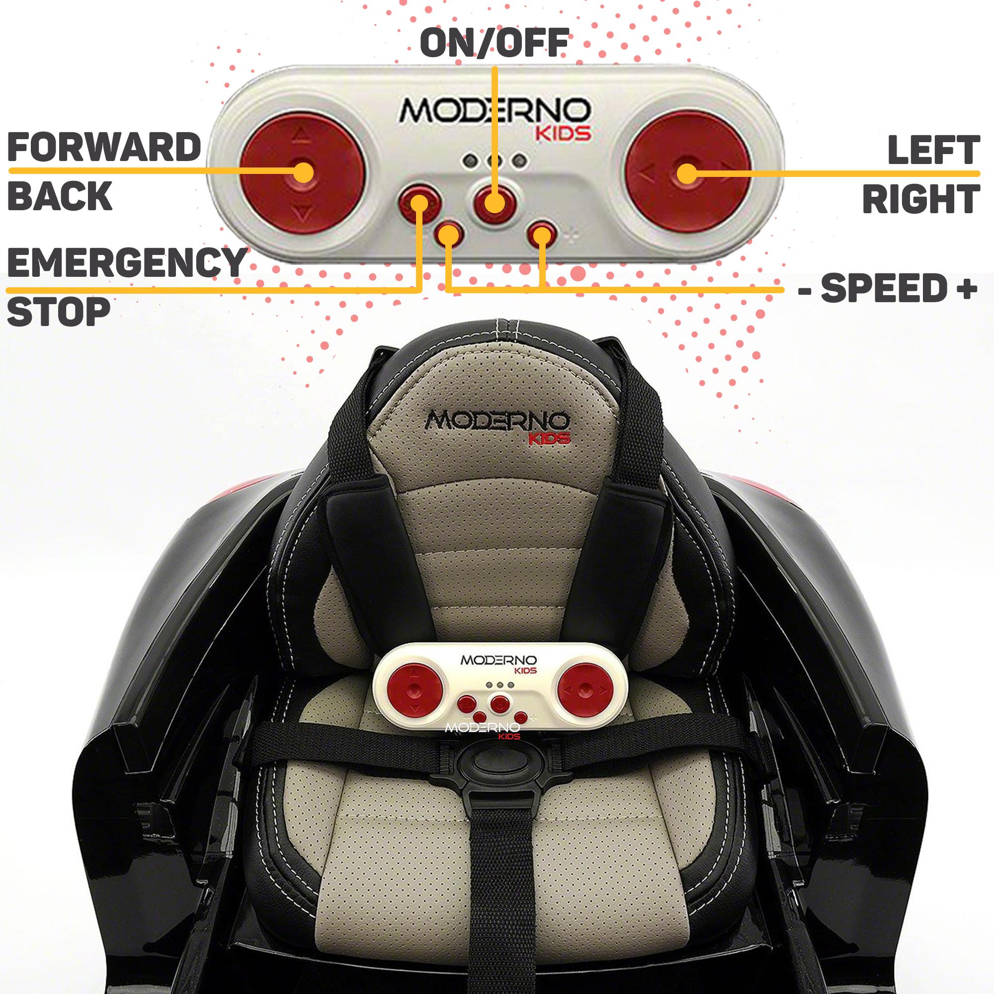 2023 Kids Sports 12V Ride On Car Battery Powered W/ Dining Table, Leather Seat, LED Lights