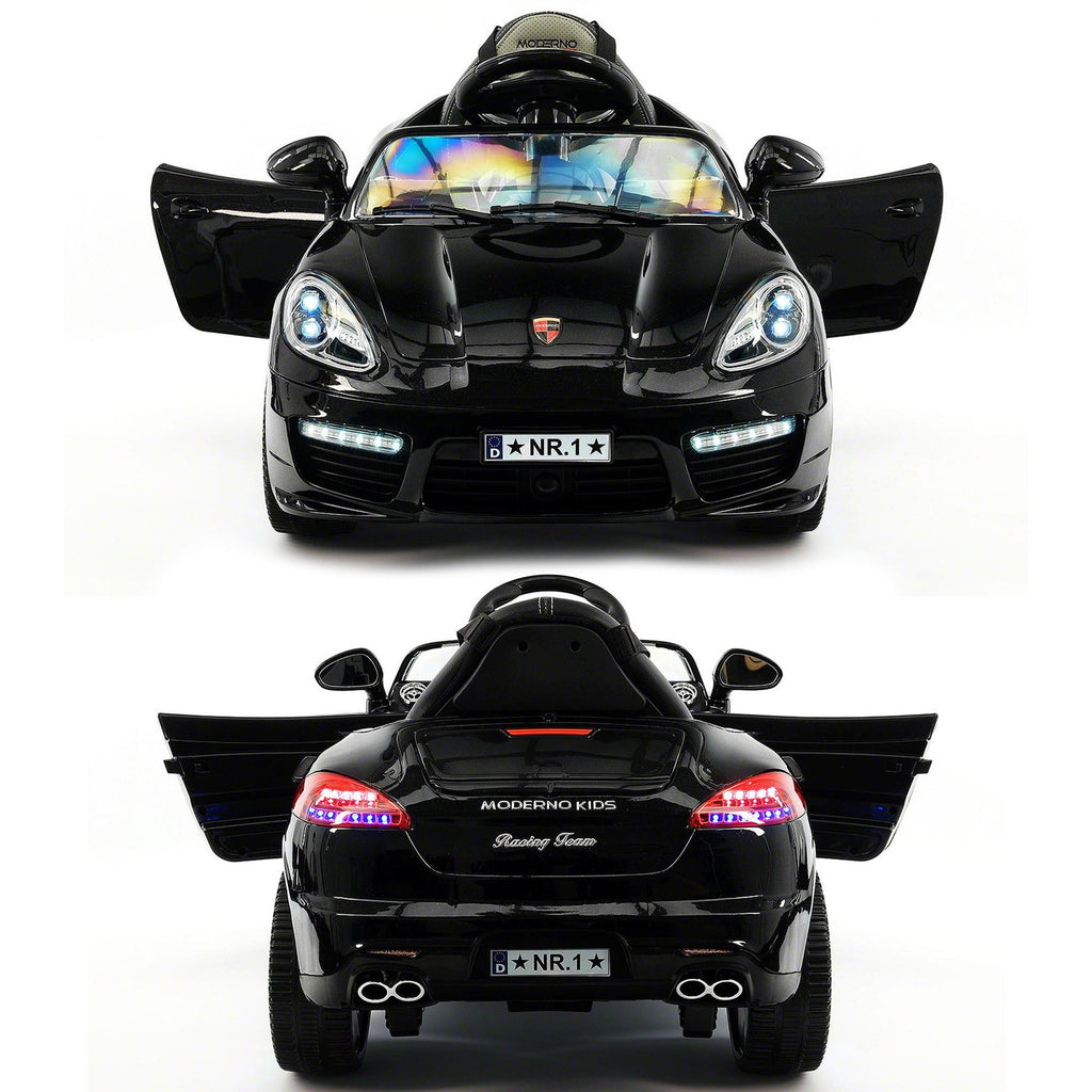 2023 Kids Sports 12V Ride On Car Battery Powered W/ Dining Table, Leather Seat, LED Lights
