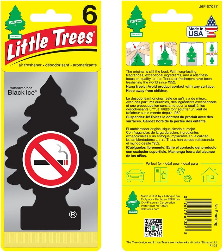 LITTLE TREES Air Fresheners Car Air Freshener. Hanging Tree Provides Long Lasting Scent for Auto or Home. No Smoking, 24 Air Fresheners