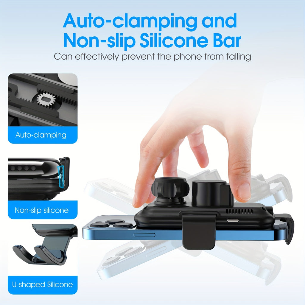 Wireless Car Charger, 15W Qi Fast Charging Auto Clamping Car Charger Phone Mount, Dashboard Air Vent Phone Holder, For  14/13/12/11/X, For Samsung For Galaxy S22+/S21/S10/Note 20