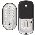 Assure Lock Satin Nickel Single Cylinder Deadbolt with Push Button Keypad