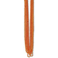 Club Pack of 720 OranMetallic Halloween Small Round Beaded Necklace Party Favors 33''