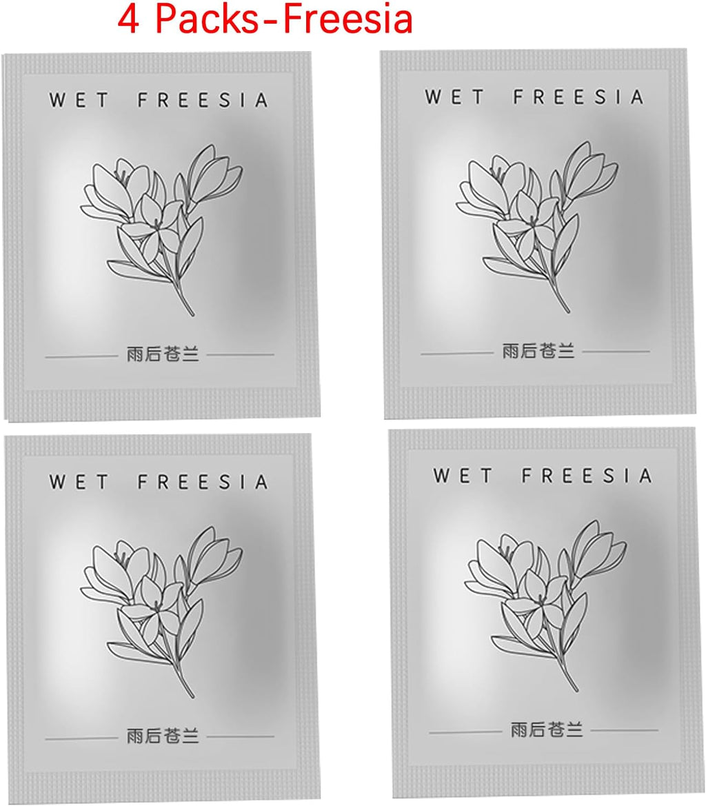 Cacacece 4 Packs Freesia Smell Car Air Fresheners Refills Solid Fragrance Replacement Tablets, Long Lasting Car Air Fresheners