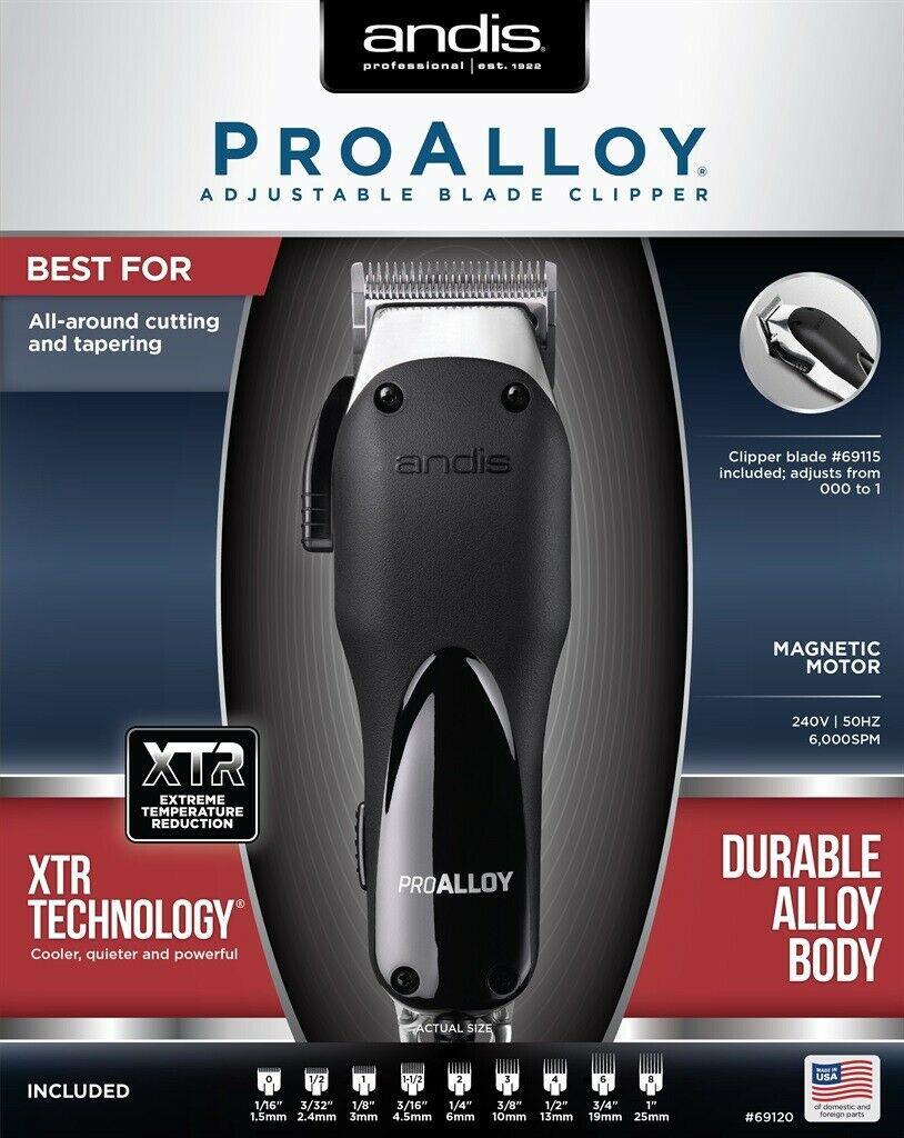 Andis Pro Alloy XTR Adjustable Blade Professional Hair Beard Clipper Barber