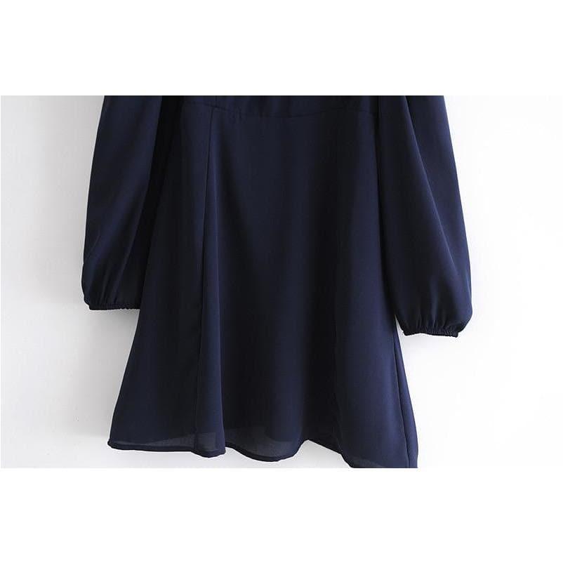 long sleeve mini dress