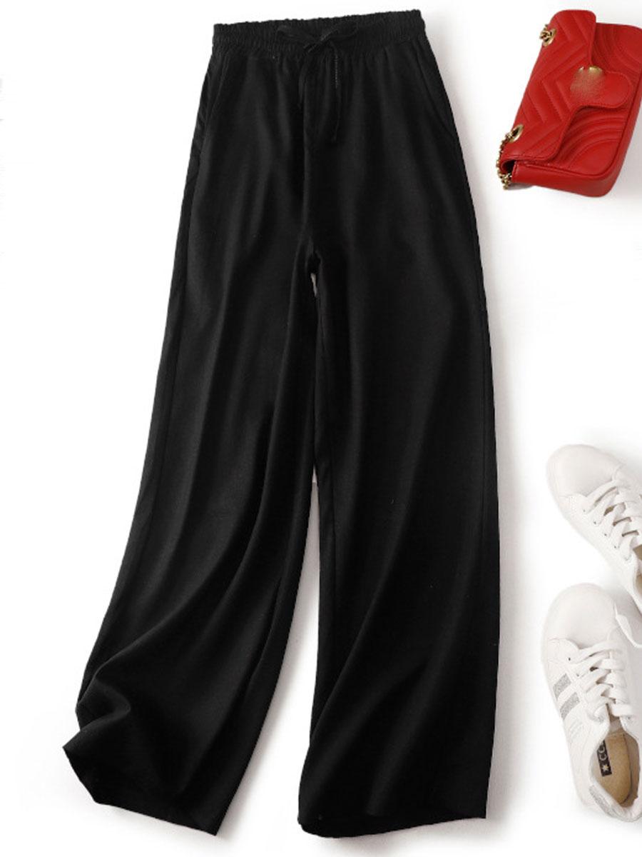Cotton And Linen Casual Wide-leg Loose Pants