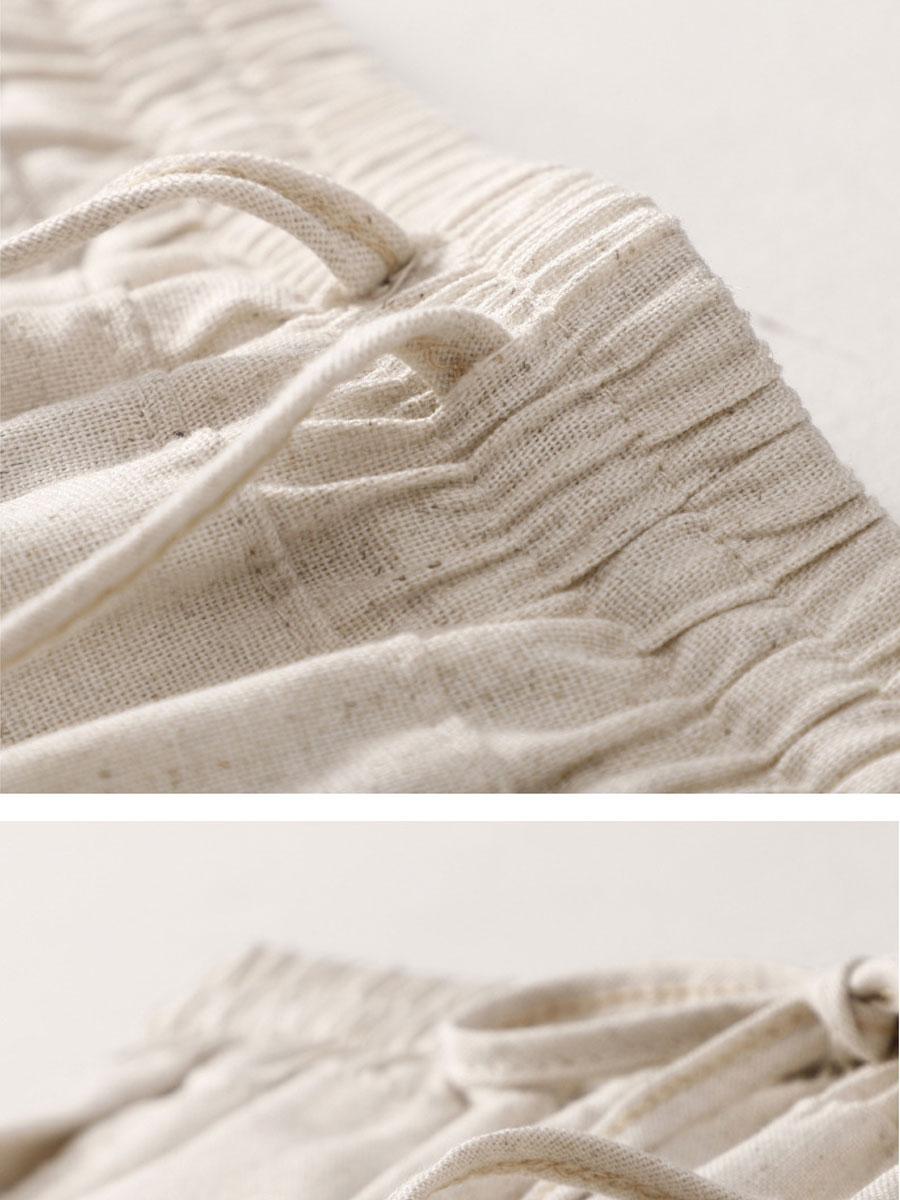 Cotton And Linen Casual Wide-leg Loose Pants