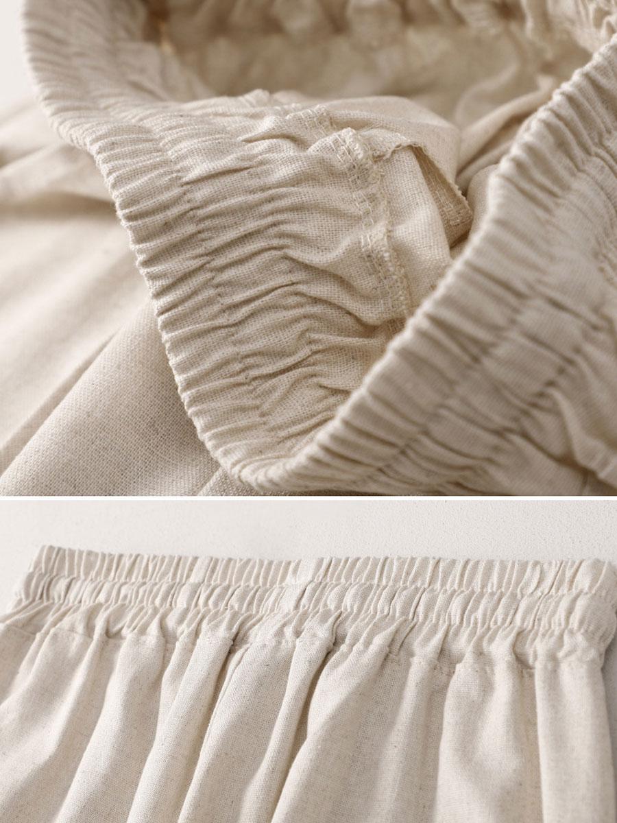 Cotton And Linen Casual Wide-leg Loose Pants