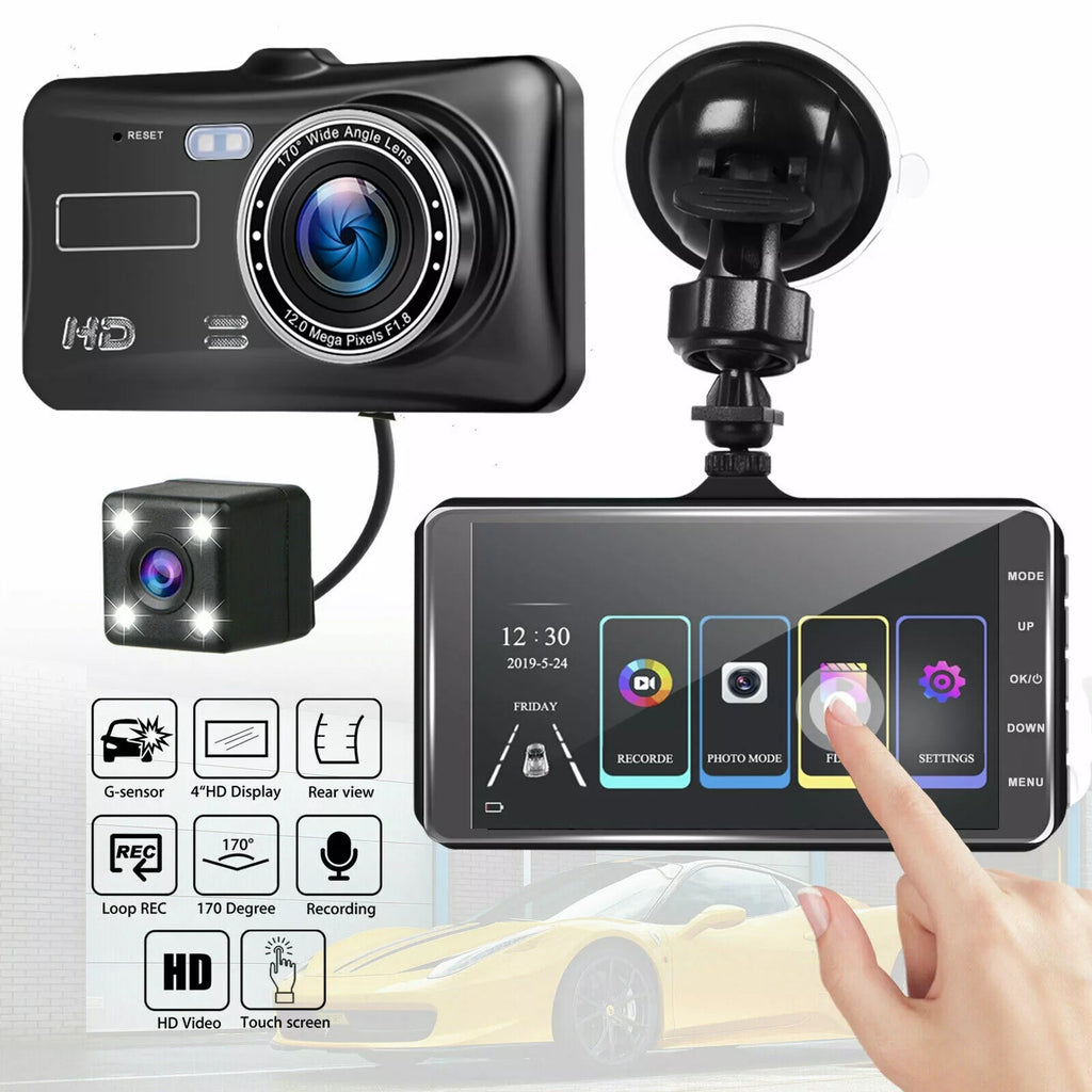 Dash Cam Front And Rear Camera CAR DVR Car Video Recorder Vehicle Black Box FULL HD 1080P Night Vision Driver Recorder