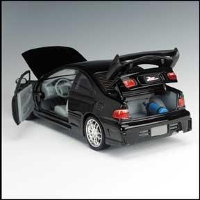 the fast and the furious 1995 honda civic diecast race car 1:18 scale