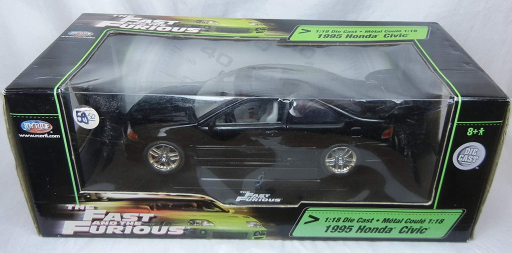 the fast and the furious 1995 honda civic diecast race car 1:18 scale