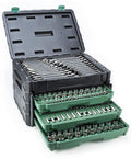 SATA 213-Piece 1/4-Inch, 3/8-Inch, 1/2-Inch Drive Three Drawer Mechanic's Tool Set With 72T Ratchets and 107 Sockets- ST09512U