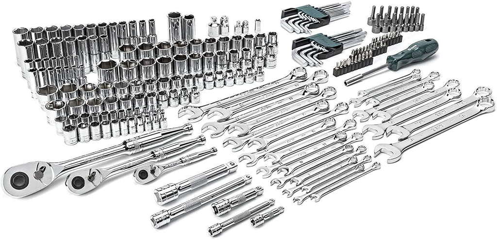 SATA 213-Piece 1/4-Inch, 3/8-Inch, 1/2-Inch Drive Three Drawer Mechanic's Tool Set With 72T Ratchets and 107 Sockets- ST09512U