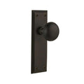 York Plate Double Dummy York Door Knob in Oil-Rubbed Bronze