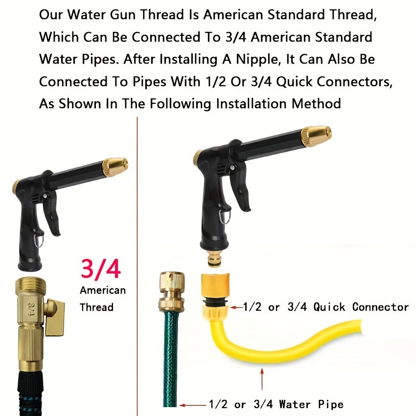 Effortlessly Clean Your Car With This High-Pressure Water Spray Shower Wand!