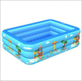 Outdoor Kids Swimming Pool, Paddling Pool Tub, PVC Abrasion-Resistant Inflatable Swimming Pool, Family Swimming Pool Above Ground,210cm