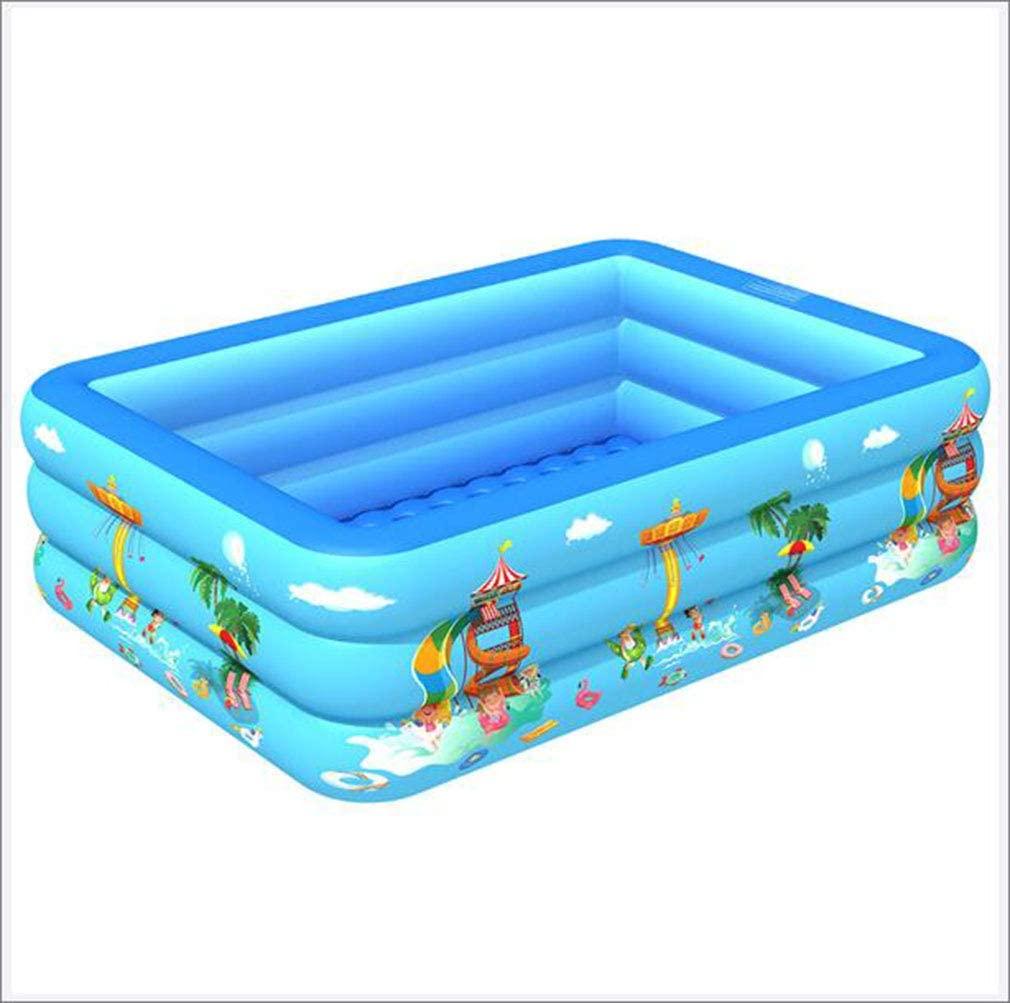 Outdoor Kids Swimming Pool, Paddling Pool Tub, PVC Abrasion-Resistant Inflatable Swimming Pool, Family Swimming Pool Above Ground,210cm