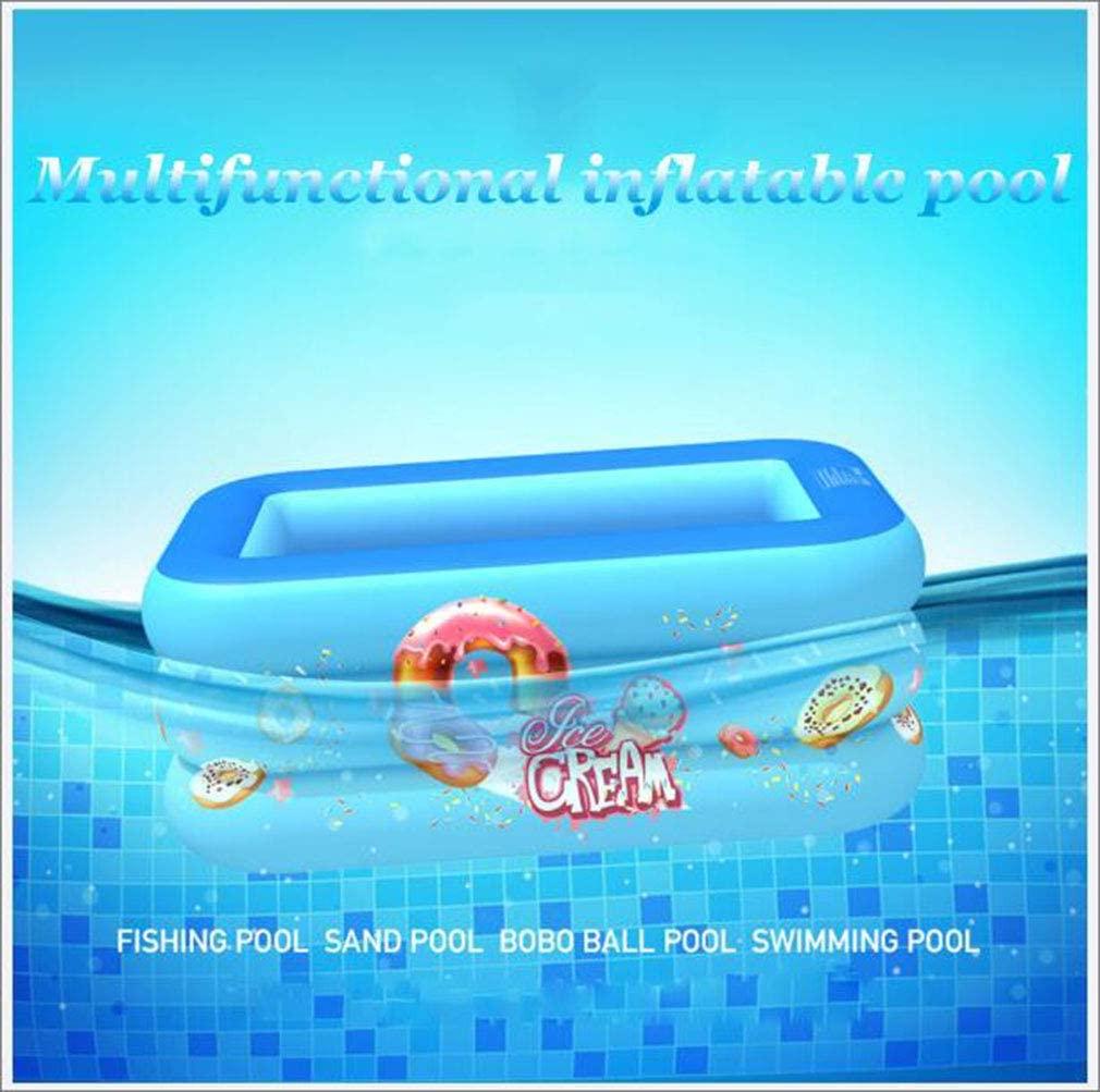 Outdoor Kids Swimming Pool, Paddling Pool Tub, PVC Abrasion-Resistant Inflatable Swimming Pool, Family Swimming Pool Above Ground,210cm