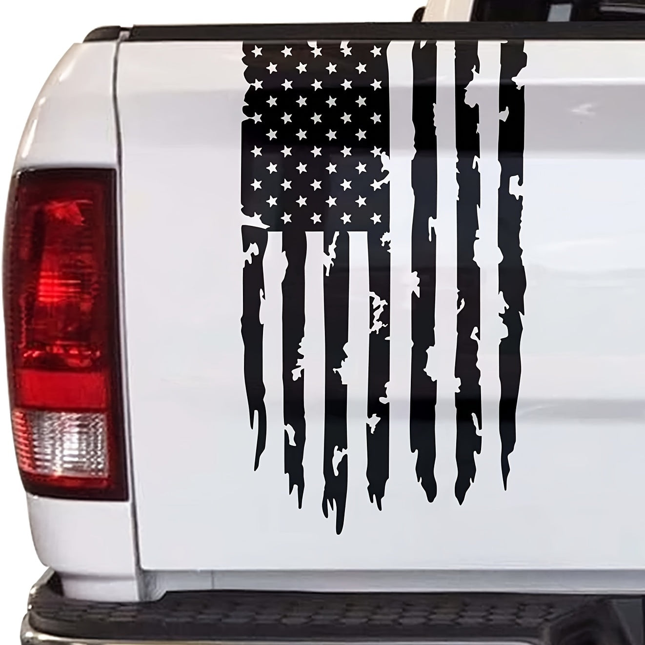 Show Your Patriotism with this American Flag Pickup Truck Car Sticker!