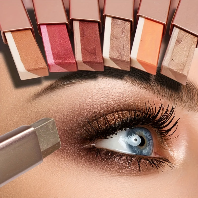 Lazy Eyeshadow Two Tone Gradient Eyeshadow Stick Waterproof Long Lasting Eye Makeup For Daily