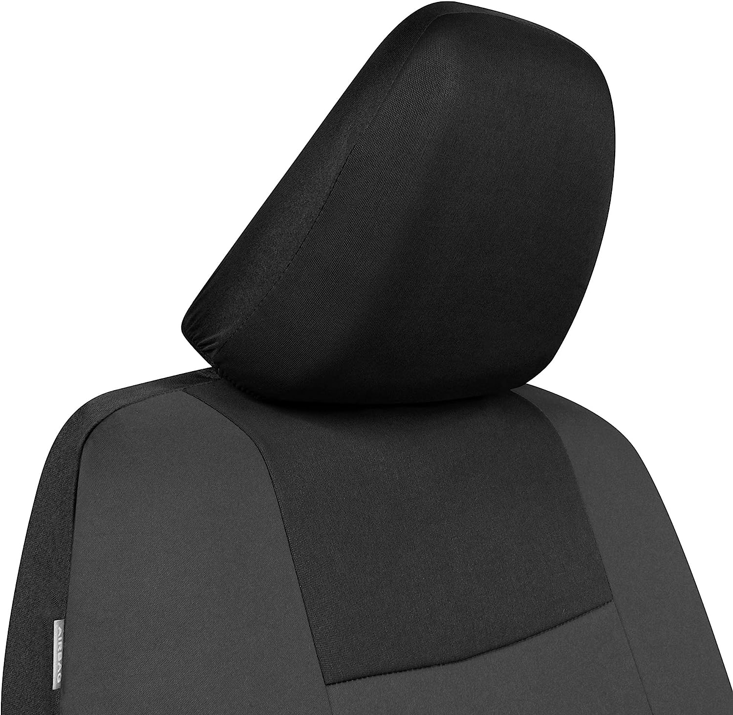 BDK PolyPro Car Seat Covers Full Set in Reverse Charcoal – Front and Rear Split Bench Seat Covers for Cars, Easy to Install Car Seat Cover Set, Car Accessories for Auto Trucks Van SUV
