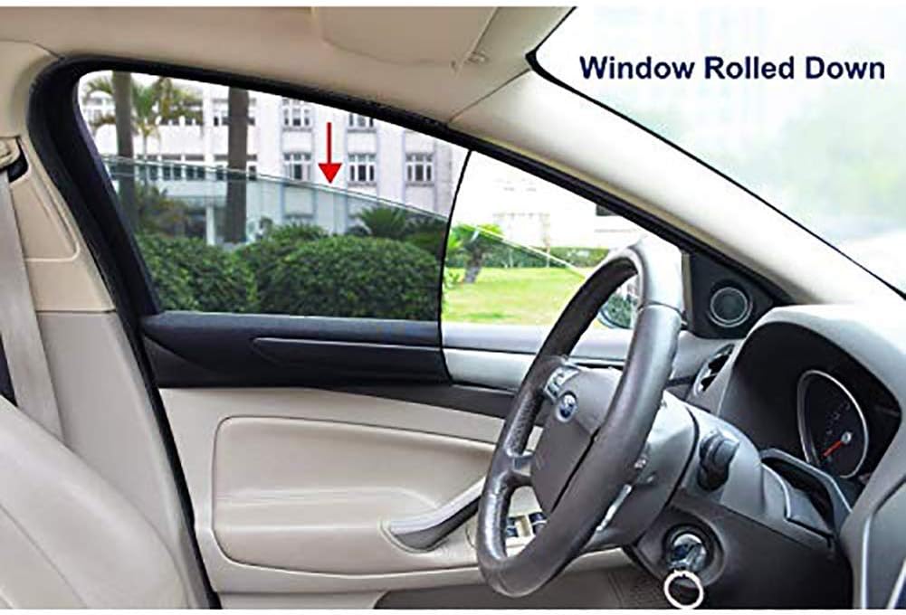 REACHTOP Car Window Shade for Front Window Car Side Window Sun Shades Sunshade Car Window Screen Door Covers Mesh Sleeve (2 Pack)