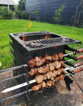 Russian Vertical BBQ Portable Collapsible Grill Brazier Mangal Shashlik Maker