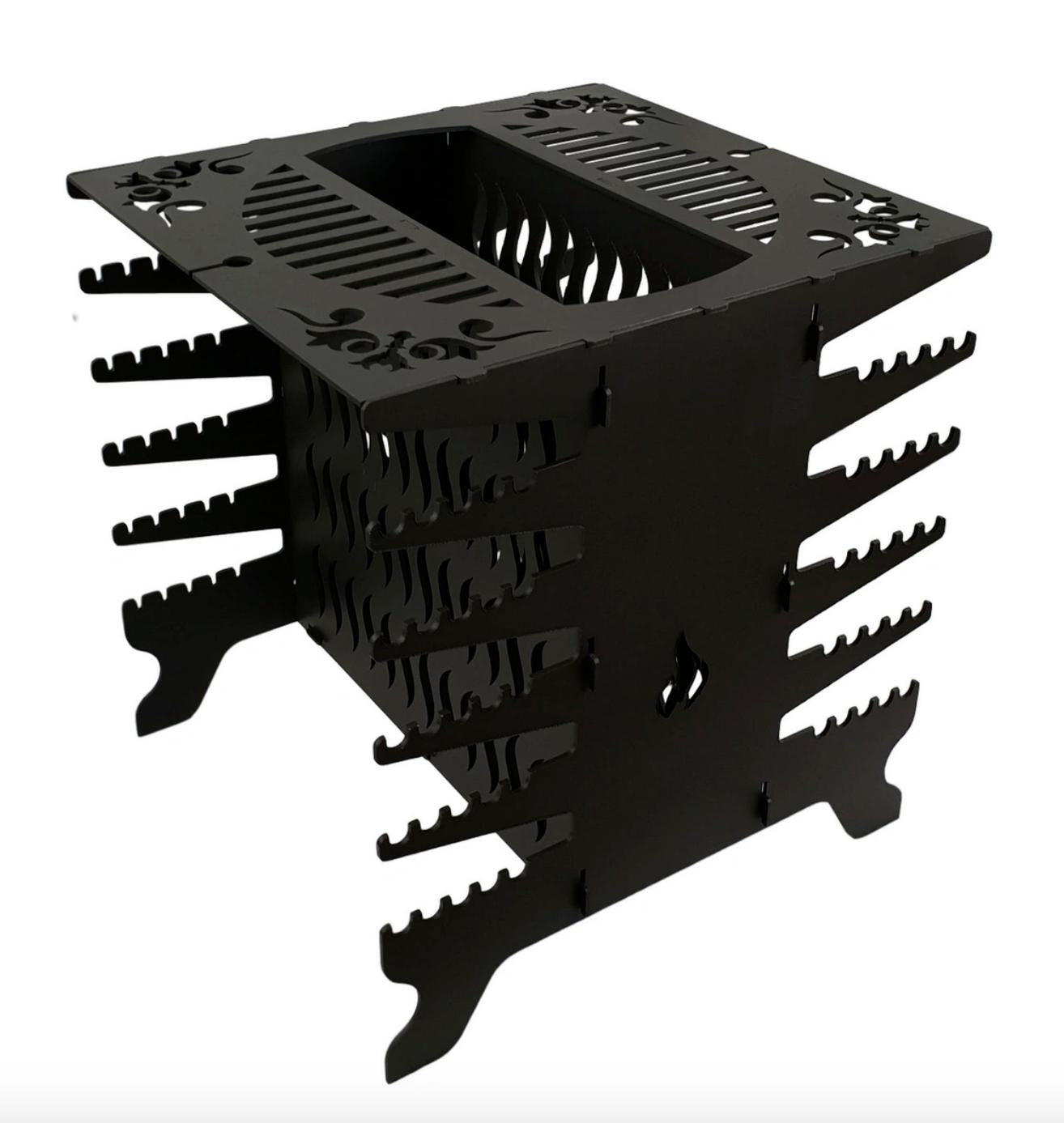 Russian Vertical BBQ Portable Collapsible Grill Brazier Mangal Shashlik Maker