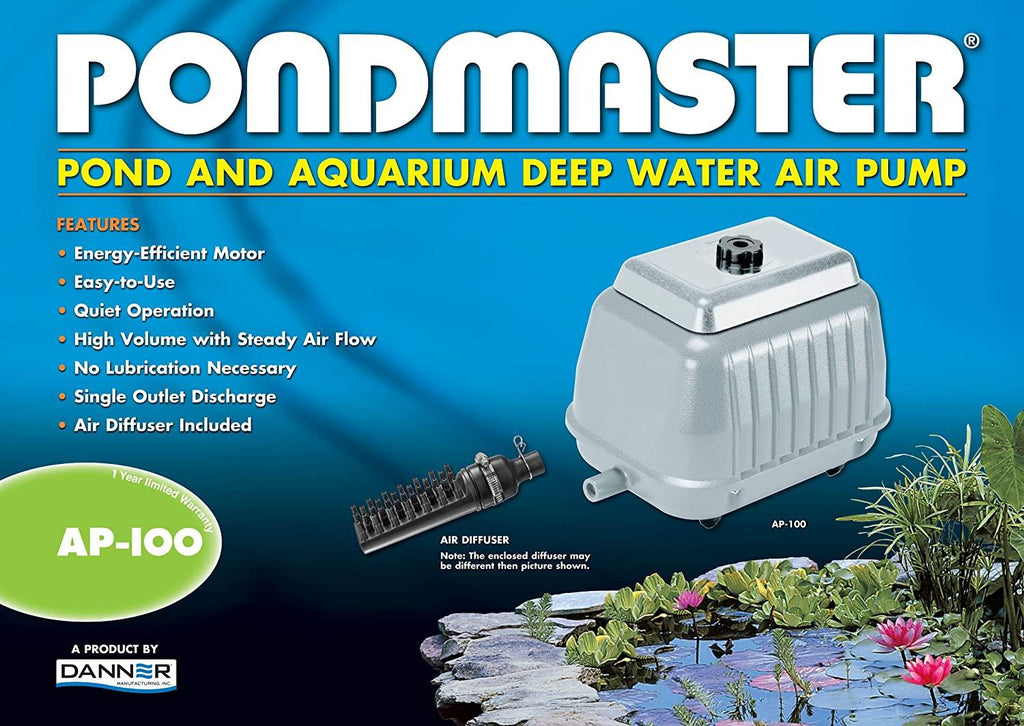 Danner Manufacturing, Inc. 04580 Pond Air Pump, AP-100, 8900 cu in/min