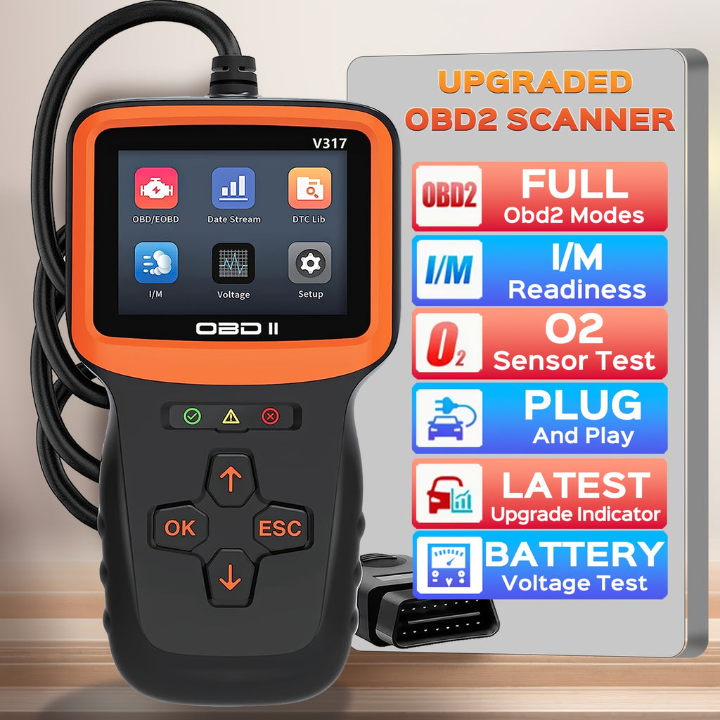 OBD2 Scanner Auto Check Car Engine Clear Fault Code Reader Automotive Diagnostic Scan Tester Tools Kit Color Screen,Car OBDII/EOBD Scan Tool